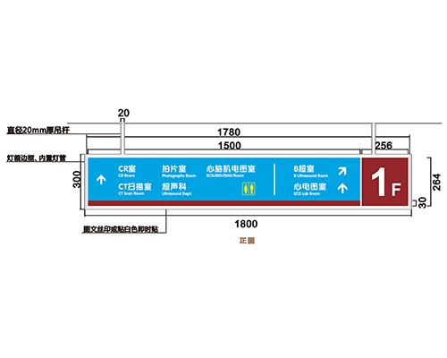 青岛过道导视牌